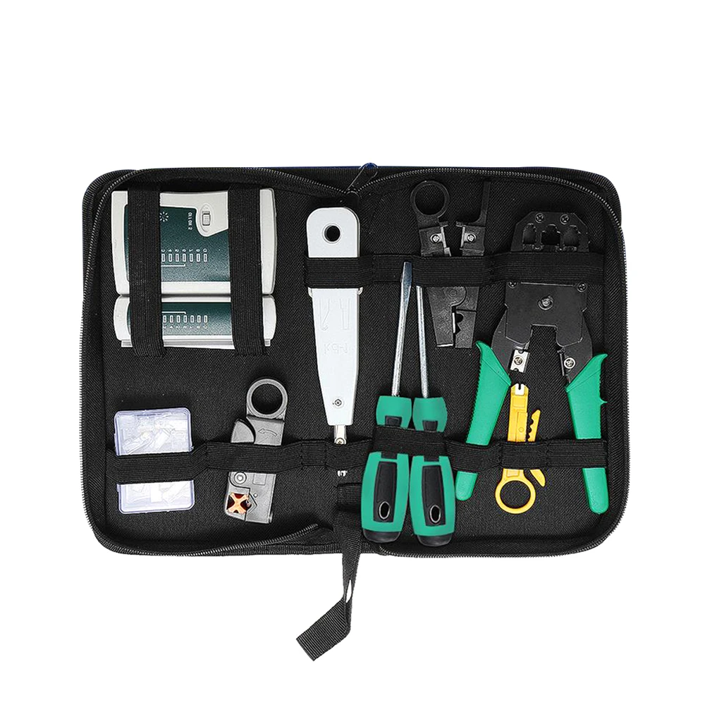 9 in 1 LAN Network Fix Cable Tester Crimper Plier Hand Tools Kit Cat5 RJ45 RJ11 RJ12 Stripping Make Ethernet Connector Test
9 in 1 LAN Network Fix Cable Tester Crimper Plier Hand Tools Kit Cat5 RJ45 RJ11 RJ12 Stripping Make Ethernet Connector Test
