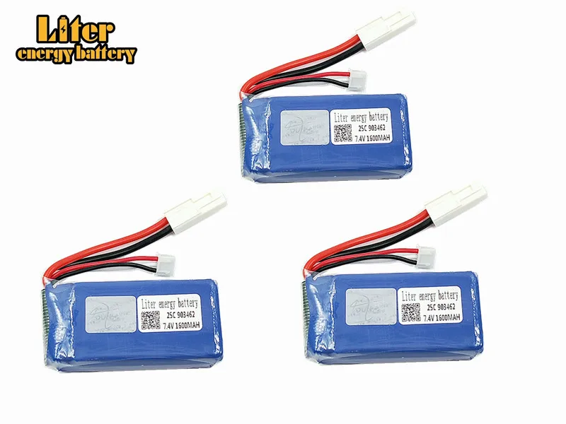 3PCS 7.4V 1600mAh 25c battery For FT009 Remote controlboat speedboat battery 903462 7.4V 1600mah EL EL-2P PLUG
3PCS 7.4V 1600mAh 25c battery For FT009 Remote controlboat speedboat battery 903462 7.4V 1600mah EL EL-2P PLUG