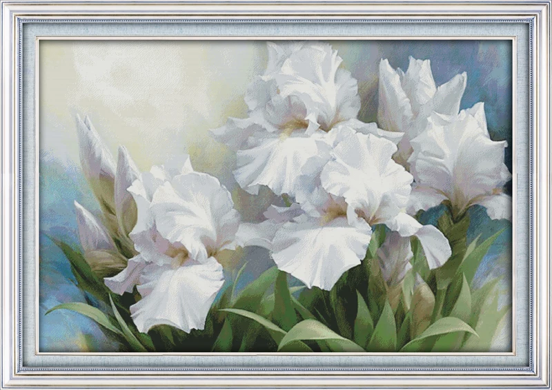 New Iris flowers cotton cross stitch kits14ct white 11ct print on canvas embroidery set sewing hand made crafts home decor
New Iris flowers cotton cross stitch kits14ct white 11ct print on canvas embroidery set sewing hand made crafts home decor