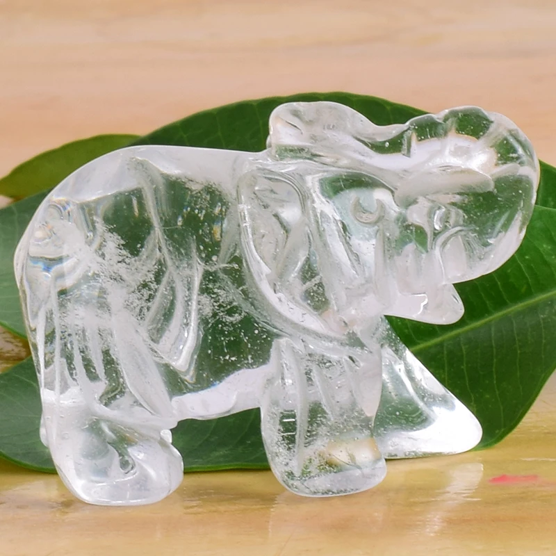 Artificial Crystal Elephant Figurine Craft Mineral Glass Elephant Mini Animal Statue Chakra Fengshui Home Decor Accessory 2Inch
Artificial Crystal Elephant Figurine Craft Mineral Glass Elephant Mini Animal Statue Chakra Fengshui Home Decor Accessory 2Inch