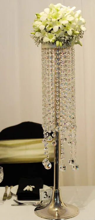Hot Wedding Centerpiece / Table flower 70cm Tall * 18cm Diameter with bead strands Wedding prop
Hot Wedding Centerpiece / Table flower 70cm Tall * 18cm Diameter with bead strands Wedding prop