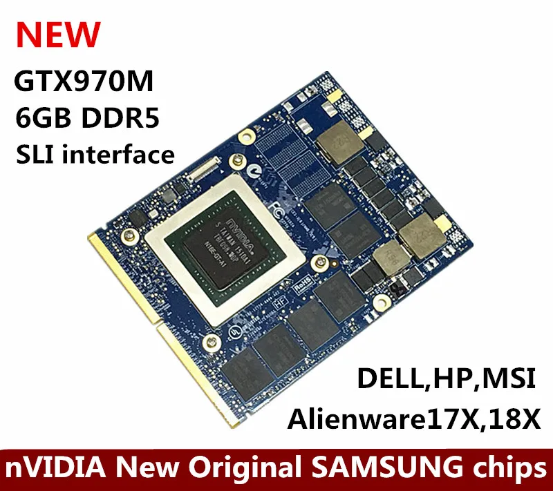 Dell Alienware HP MSI Inch Laptop nVidia GeForce GTX970M GTX 970M MXM 6GB GDDR5 Graphics Card Video Card board N16E-GT-A1
Dell Alienware HP MSI Inch Laptop nVidia GeForce GTX970M GTX 970M MXM 6GB GDDR5 Graphics Card Video Card board N16E-GT-A1