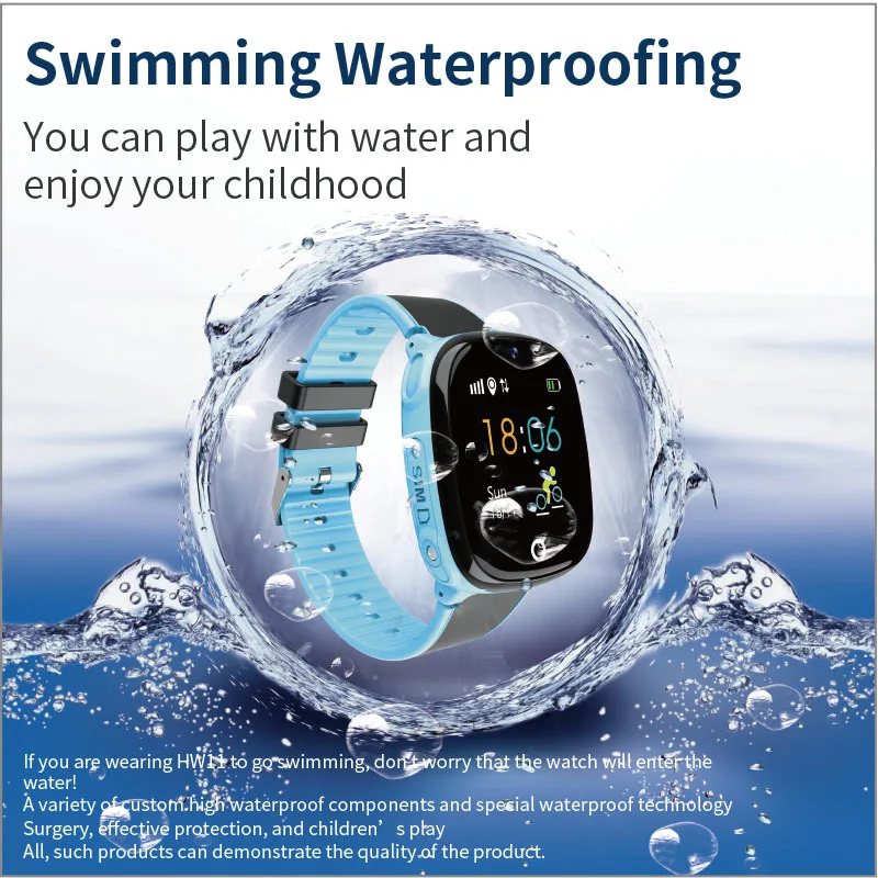 Kids Smart Watch HW11 IP67 Waterproof Smartwatch Android GPS Tracking Security Fence SOS Call Smart Watch With Camera For Baby
Kids Smart Watch HW11 IP67 Waterproof Smartwatch Android GPS Tracking Security Fence SOS Call Smart Watch With Camera For Baby