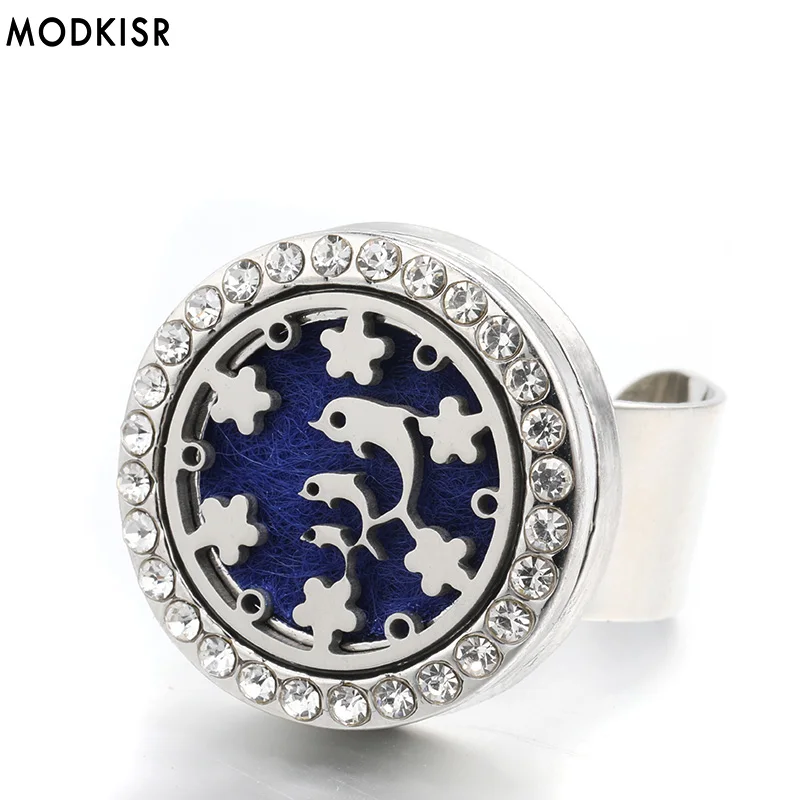 MODKISR Wholesale Stainless Steel Fish 25mm Sweet Trendy Aromatherapy Essential Oil Diffuser Women Rings Jewelry Female Ring
MODKISR Wholesale Stainless Steel Fish 25mm Sweet Trendy Aromatherapy Essential Oil Diffuser Women Rings Jewelry Female Ring