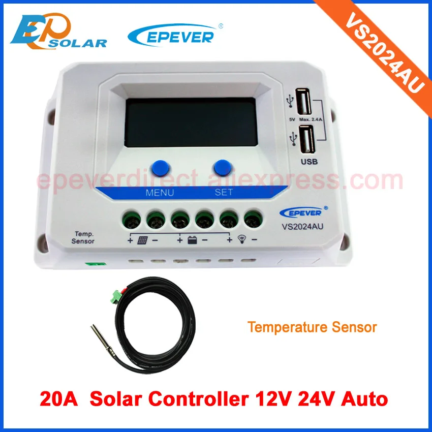 controllers with temperature sensor free shipping PWM mini solar regulator VS2024AU 20A20amp 12v 24v auto work
controllers with temperature sensor free shipping PWM mini solar regulator VS2024AU 20A20amp 12v 24v auto work