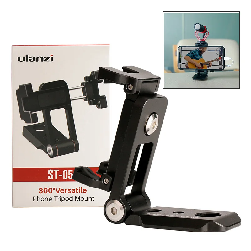 Ulanzi ST-05 складной мини-штатив для телефона с адаптером для крепления на 360 градусов для iPhone X 8 7 Samsung S8 7 Redmi 
Ulanzi ST-05 складной мини-штатив для телефона с адаптером для крепления на 360 градусов для iPhone X 8 7 Samsung S8 7 Redmi