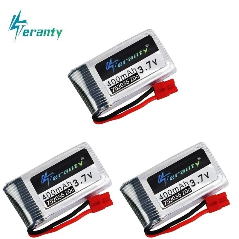 3.7V 400mah Lipo Battery For SYMA X15 X5A-1 X15C X15W H31 X4 H107 KY101 E33C E33 U816A V252 H6C RC Quadcopter Spare Parts 3pcs
3.7V 400mah Lipo Battery For SYMA X15 X5A-1 X15C X15W H31 X4 H107 KY101 E33C E33 U816A V252 H6C RC Quadcopter Spare Parts 3pcs