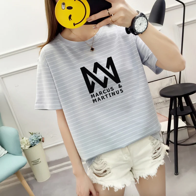 Marcus&martinus Women's Summer T-Shirt Sweatshirt Loose Thin Short Sleeve Tops Harajuku Hip Hop DJ Female Tees Moletom Feminino
Marcus&martinus Women's Summer T-Shirt Sweatshirt Loose Thin Short Sleeve Tops Harajuku Hip Hop DJ Female Tees Moletom Feminino