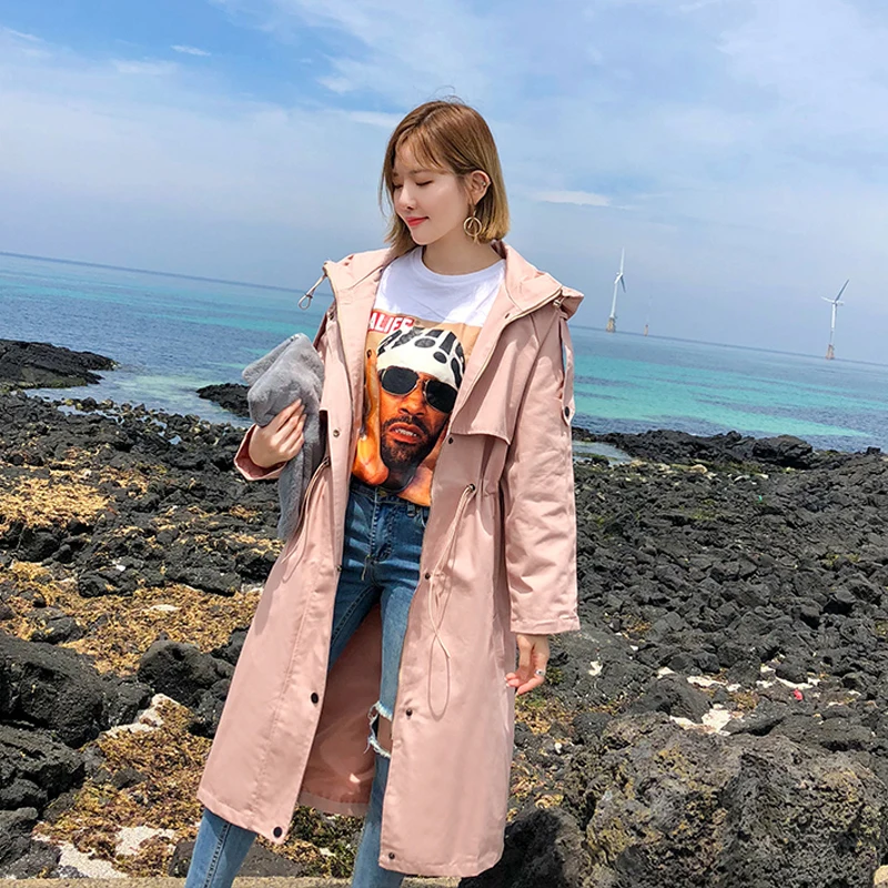 HziriP New England 2018 Autumn Jacket Women's Hooded Fashion Loose Single Breasted Long Windbreaker Female Zipper Outwear Coat
HziriP New England 2018 Autumn Jacket Women's Hooded Fashion Loose Single Breasted Long Windbreaker Female Zipper Outwear Coat