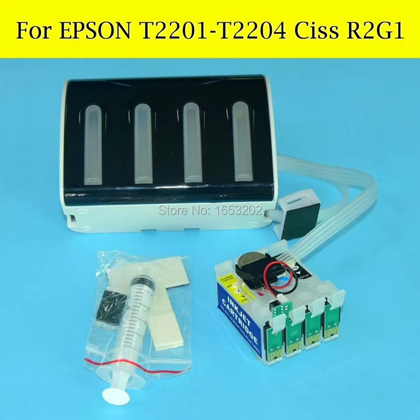 R2G1 T2201-T2204 Ciss Continuous Ink Supply System For Epson Work Force WF-2650DWF WF-2660DWF WF-2750DWF/2660/2750 Printer
R2G1 T2201-T2204 Ciss Continuous Ink Supply System For Epson Work Force WF-2650DWF WF-2660DWF WF-2750DWF/2660/2750 Printer
