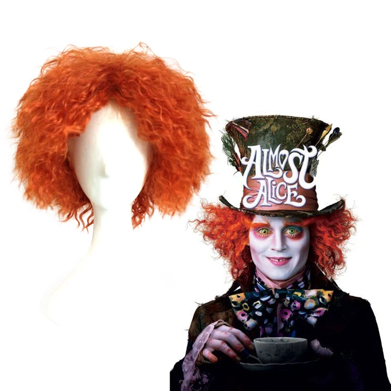 30cm Alice in Wonderland Mad Hatter/Tarrant Hightopp Orange Synthetic Hair Short Curly Cosplay Wig Halloween Costume Party Wigs
30cm Alice in Wonderland Mad Hatter/Tarrant Hightopp Orange Synthetic Hair Short Curly Cosplay Wig Halloween Costume Party Wigs