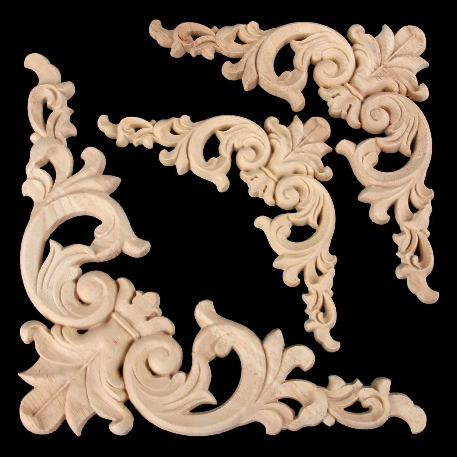 1Pc Woodcarving Decal Corner Applique Frame Door Decorate Wall Doors Furniture Decorative Figurines Wooden Miniatures
1Pc Woodcarving Decal Corner Applique Frame Door Decorate Wall Doors Furniture Decorative Figurines Wooden Miniatures