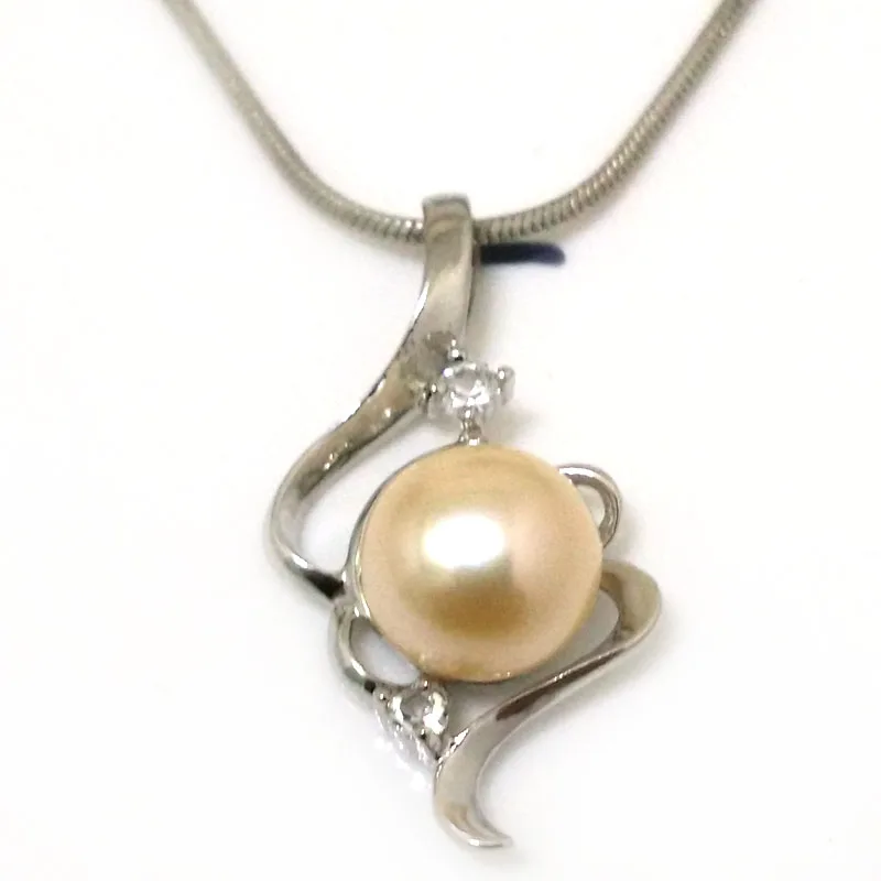 18 inches Zirconia Heart Style 10-11mm Natural Pink Button Pearl 925 Sterling Silver Pendent Necklace
18 inches Zirconia Heart Style 10-11mm Natural Pink Button Pearl 925 Sterling Silver Pendent Necklace
