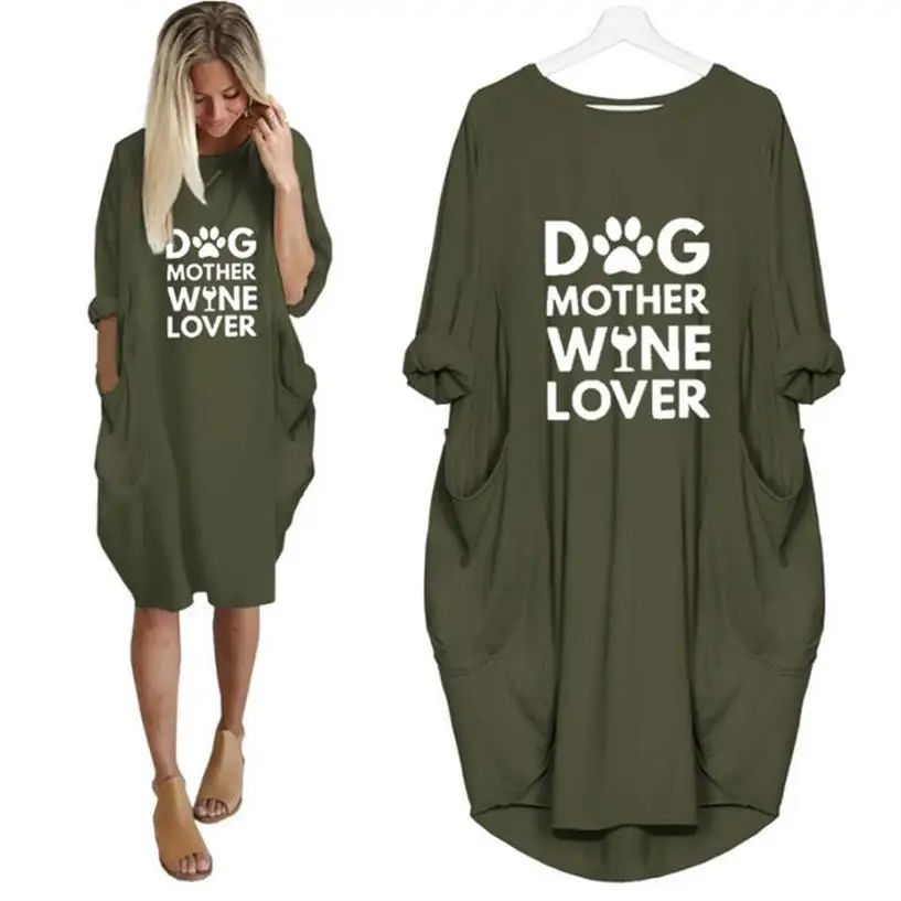 Fashion Dog Mother Wine Lover Letters Print T-Shirt For Women Pocket Harajuku Tshirt T-Shirt Women Off Shoulder Tops Graphic
Fashion Dog Mother Wine Lover Letters Print T-Shirt For Women Pocket Harajuku Tshirt T-Shirt Women Off Shoulder Tops Graphic