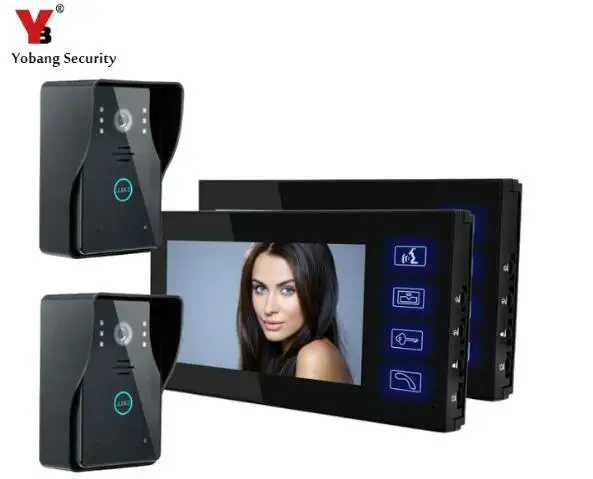Yobang Security High Resolution Color Video Doorphone door intercom video camera 7"TFT LCD Monitor Color Video Door Phone
Yobang Security High Resolution Color Video Doorphone door intercom video camera 7"TFT LCD Monitor Color Video Door Phone