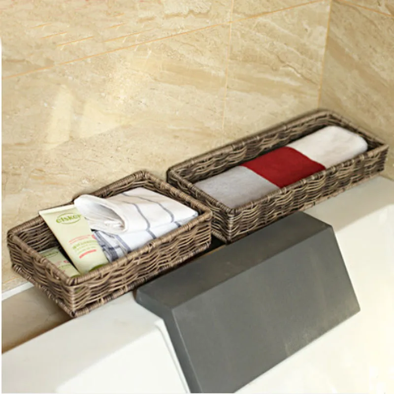 Desktop cosmetics Storage Baskets zakka waterproof box organizer for commode towels storage basket plastic panier de rangement
Desktop cosmetics Storage Baskets zakka waterproof box organizer for commode towels storage basket plastic panier de rangement