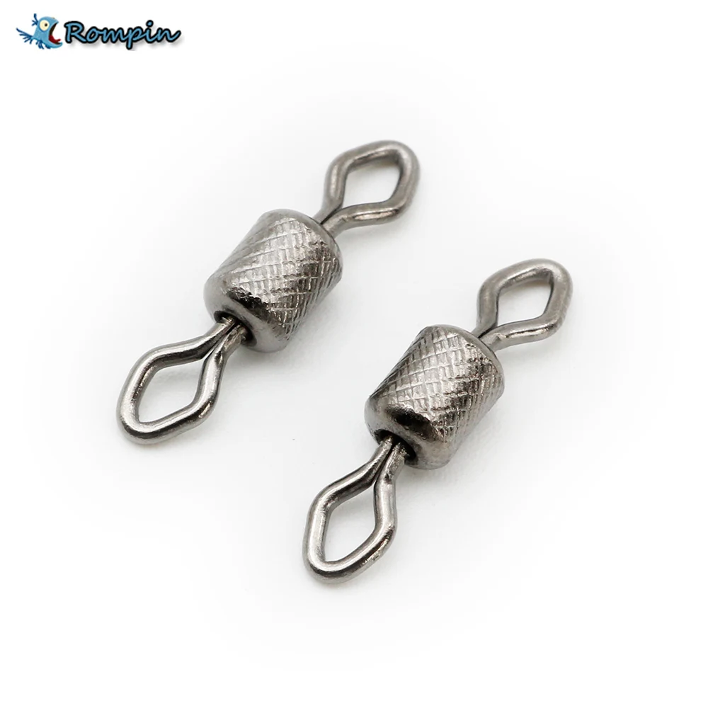 Rompin 50pcs/lot Diamond Eye Impressed Rolling Swivel Fishing Connector Accessories tackle fishing swivel with safety snap
Rompin 50pcs/lot Diamond Eye Impressed Rolling Swivel Fishing Connector Accessories tackle fishing swivel with safety snap