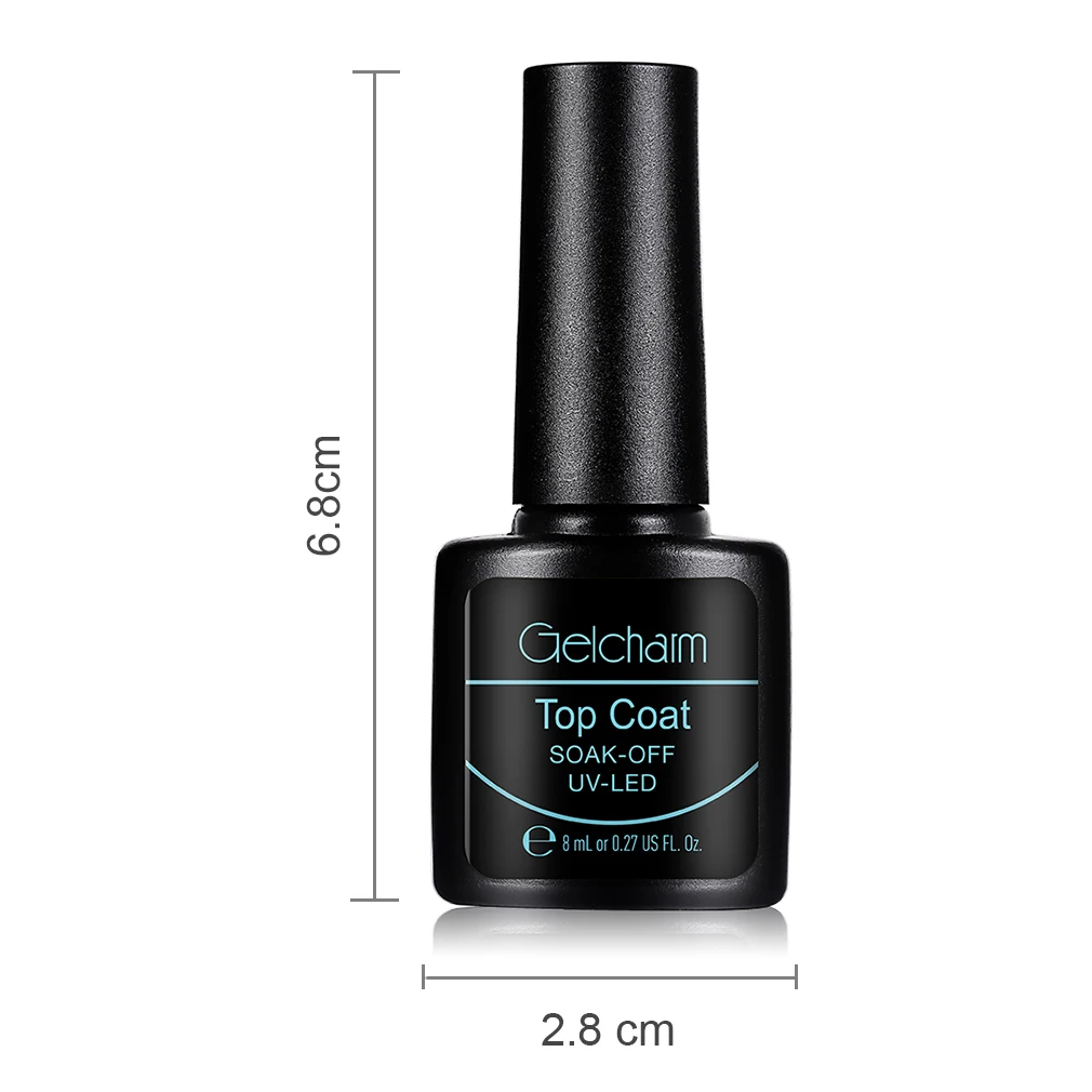 8ml Metallic Top Coat Base No Clean Matte Shiny Gel Polish UV For Nails Vernis Semi Permanent GelCharm | Красота и здоровье
