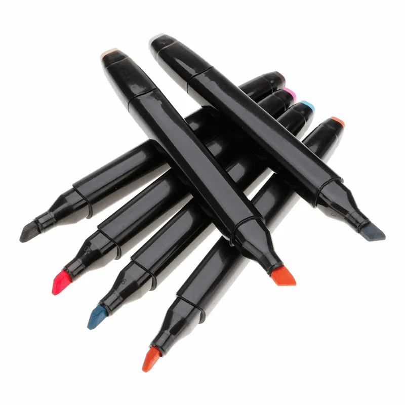 40Pcs Colors Artist Sketch Markers Broad and Fine Nibs Mark Pen Classic Design Basic For Children Drawing Toys
40Pcs Colors Artist Sketch Markers Broad and Fine Nibs Mark Pen Classic Design Basic For Children Drawing Toys