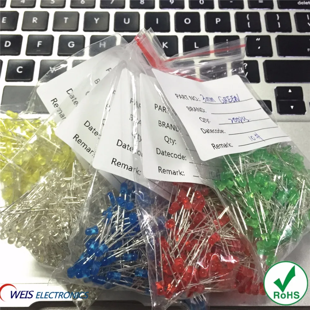 5 Colors * 200PCS=1000pcs F3 3MM F3MM LED RED BLUE YELLOW GREEN WHITE DIP-2 SHORT LEG Light beads Free shipping
5 Colors * 200PCS=1000pcs F3 3MM F3MM LED RED BLUE YELLOW GREEN WHITE DIP-2 SHORT LEG Light beads Free shipping
