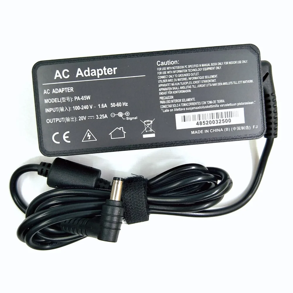 20V 3.25A DC CONNECTION 5.5*2.5mm AC Power Adapter For Lenovo IBM Z500 B470 B570e B570 G570 G470 Z500 G770 V570 Z400 P500 P500
20V 3.25A DC CONNECTION 5.5*2.5mm AC Power Adapter For Lenovo IBM Z500 B470 B570e B570 G570 G470 Z500 G770 V570 Z400 P500 P500