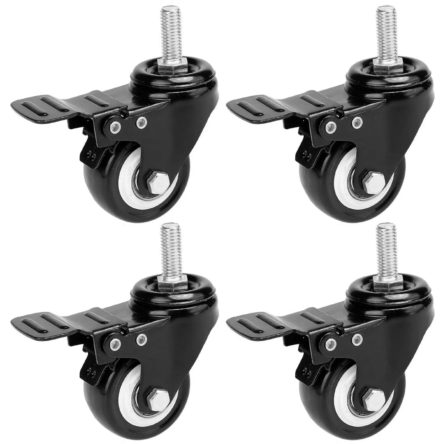 4 x Casters 50mm Swivel Castor Wheels Trolley Furniture Caster Heavy Duty |