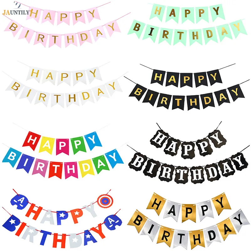 Happy Birthday Banner Pink Gold Letter Party Decorative Card Party Paper Bunting Wedding Decoration Hang Pennants
Happy Birthday Banner Pink Gold Letter Party Decorative Card Party Paper Bunting Wedding Decoration Hang Pennants