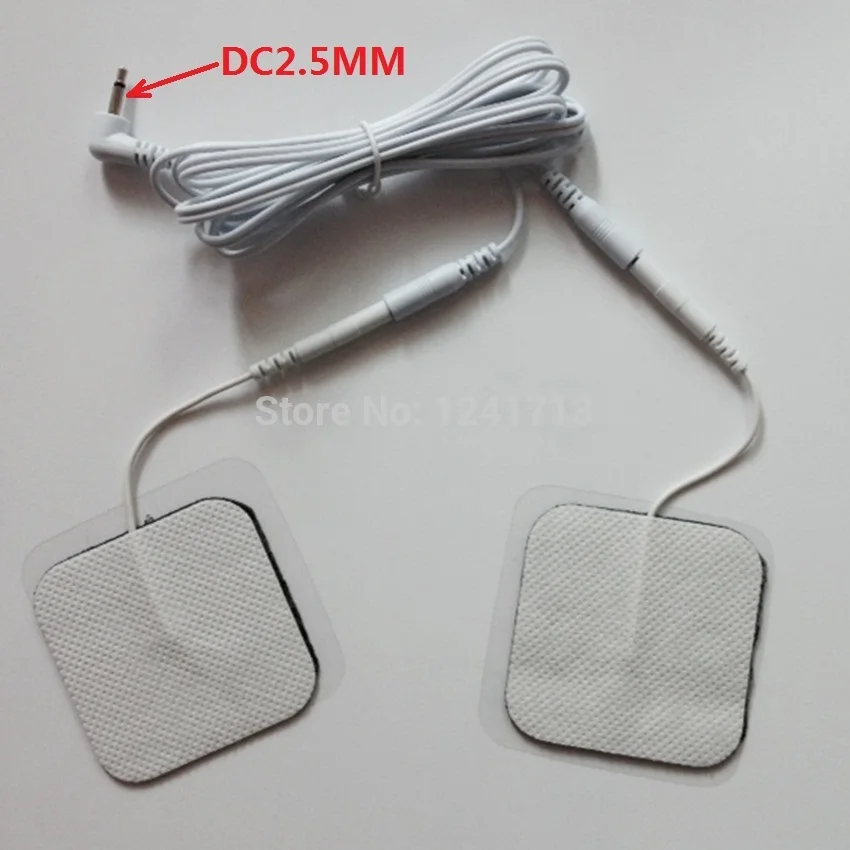 Wholesale - 5pcs DC2.5MM tens electrode lead wire + 5 pairs 50*50mm Long life tens electrode For Tens EMS Machines
Wholesale - 5pcs DC2.5MM tens electrode lead wire + 5 pairs 50*50mm Long life tens electrode For Tens EMS Machines