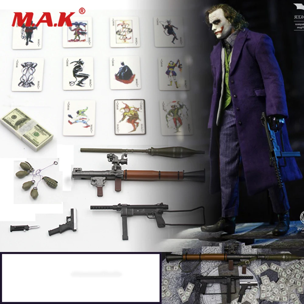 1/6 Scale Figure Scenes Accessory Joker Clown Accessories Bag Gun Knife Grenade Poker Model for 12 inches Action Figure
1/6 Scale Figure Scenes Accessory Joker Clown Accessories Bag Gun Knife Grenade Poker Model for 12 inches Action Figure