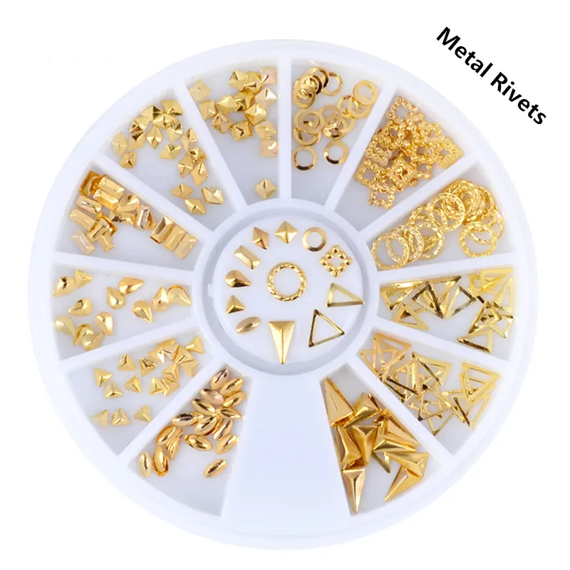 Gold 3D DIY Jewelry Studs Metal Rivets Mix Hollow Round Design Nail Art Decoration Tools
Gold 3D DIY Jewelry Studs Metal Rivets Mix Hollow Round Design Nail Art Decoration Tools