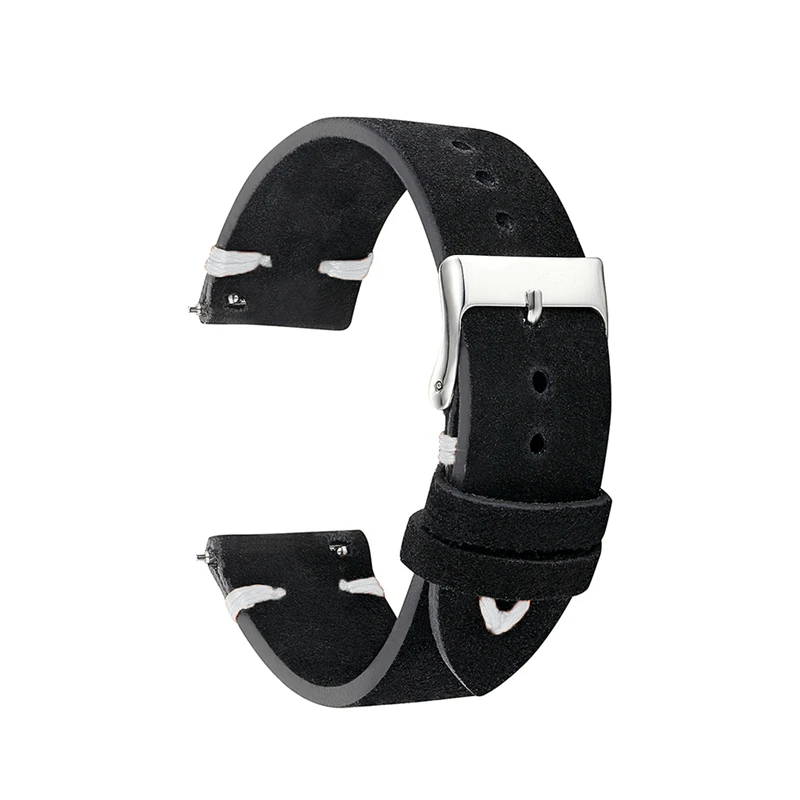 Suede Leather Watch Strap Watchband 18mm 20mm 22mm Suede Watch Band Handmade Stitch Belt Silver Pin Buckle Watchband #C
Suede Leather Watch Strap Watchband 18mm 20mm 22mm Suede Watch Band Handmade Stitch Belt Silver Pin Buckle Watchband #C