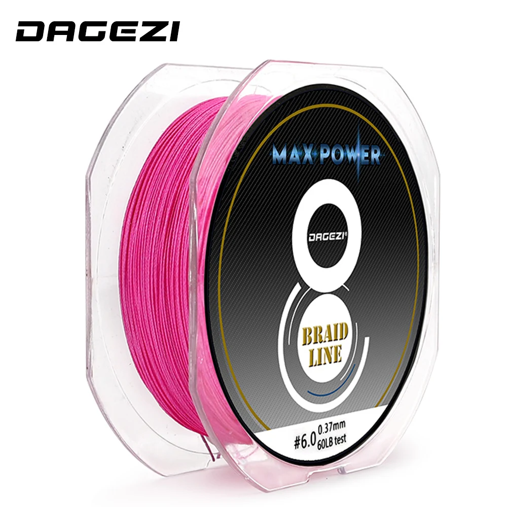 DAGEZI 150YDS 8 нитка 10-60LB бренд 6 цветов 100% PE плетеная рыболовная леска из ПЭ супер сильная линия рыболовные снасти
DAGEZI 150YDS 8 нитка 10-60LB бренд 6 цветов 100% PE плетеная рыболовная леска из ПЭ супер сильная линия рыболовные снасти