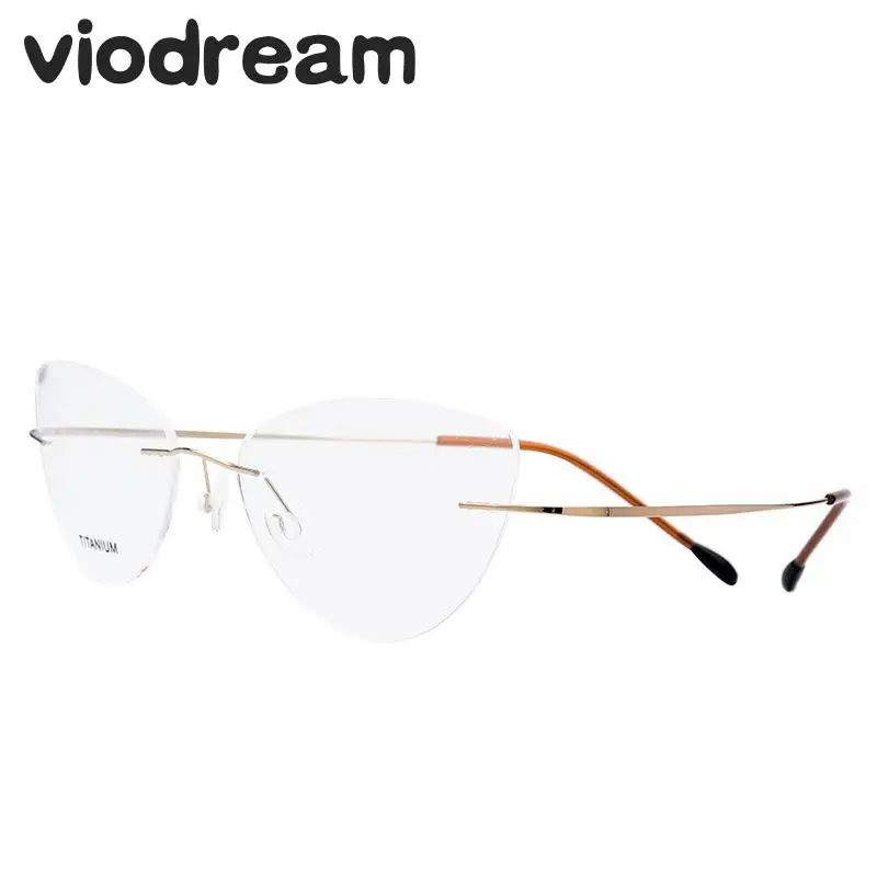 Viodream Super Light Titanium Frame Cat Eye Frameless Glasses frame Unisex Eyeglasses Spectacle Prescription Eyewear frames
Viodream Super Light Titanium Frame Cat Eye Frameless Glasses frame Unisex Eyeglasses Spectacle Prescription Eyewear frames