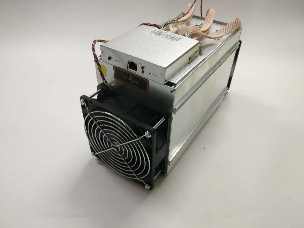 DASH miner Bitmain ANTMINER D3 17 GH/s (без блока питания) 1200 Вт на стене теперь открытая