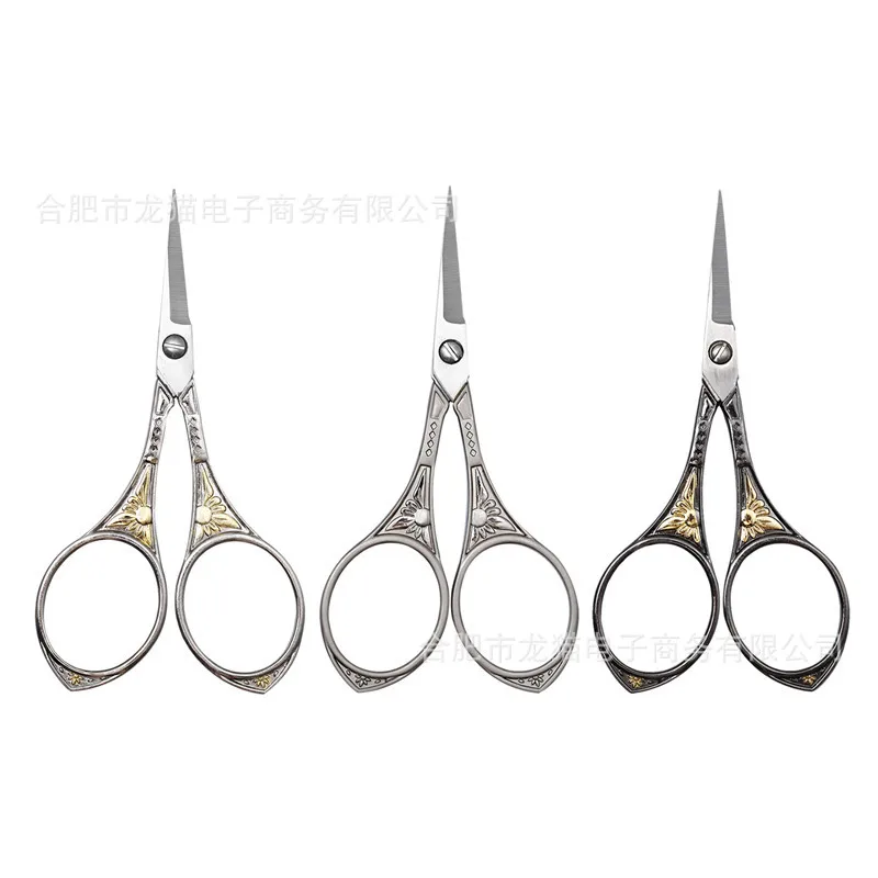 2pcs lot Stainless steel sunflower pattern home retro craft paper-cut scissors special pointed small scissors handmade vintage 
2pcs lot Stainless steel sunflower pattern home retro craft paper-cut scissors special pointed small scissors handmade vintage