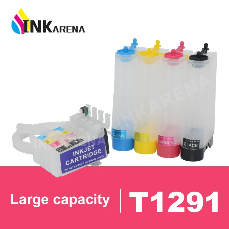 T1291 - T1294 Empty CISS System With ARC Chip For Epson SX420W SX425W SX525WD SX620FW SX445 SX235W SX435W SX230 SX440W SX535WD
T1291 - T1294 Empty CISS System With ARC Chip For Epson SX420W SX425W SX525WD SX620FW SX445 SX235W SX435W SX230 SX440W SX535WD