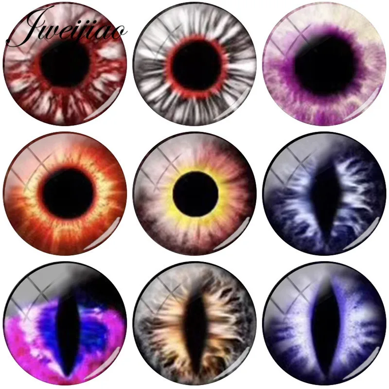 JWEIJIAO Wholesale 5pcs Glass Cabochon Animal Devil Eyeball Patterns Glass Dome Beads DIY Earrings Keychain Jewelry Finding
JWEIJIAO Wholesale 5pcs Glass Cabochon Animal Devil Eyeball Patterns Glass Dome Beads DIY Earrings Keychain Jewelry Finding