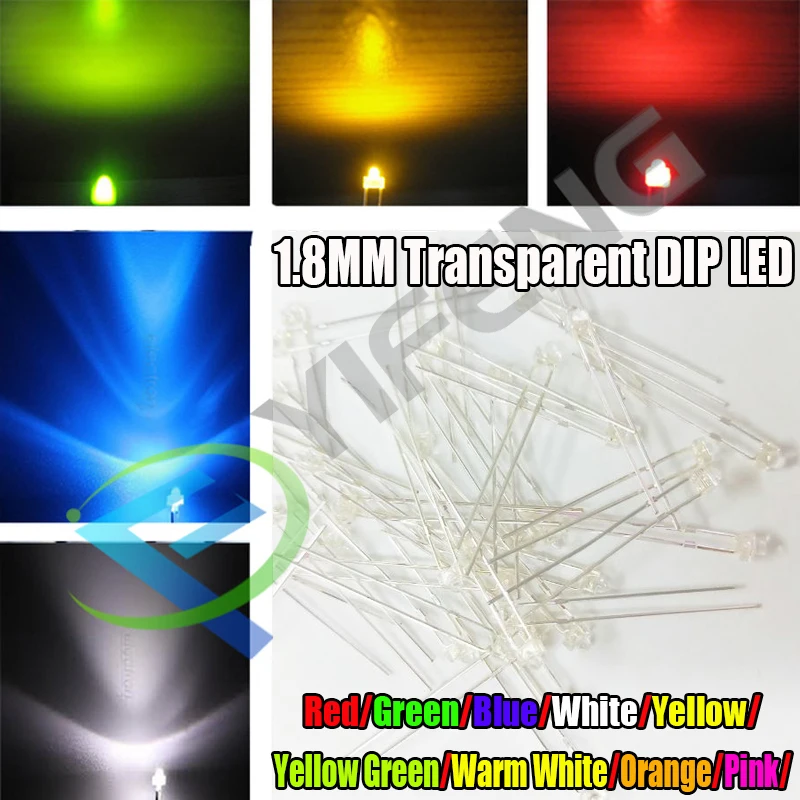 30pcs 1.8mm red yellow blue green white yellow green orange warm white pink Ultra Bright water clear Transparent DIP LED
30pcs 1.8mm red yellow blue green white yellow green orange warm white pink Ultra Bright water clear Transparent DIP LED