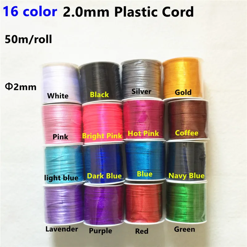 Chengkai 50 meters 2.0mm Nylon Satin Cord DIY Silicone Baby Shower Teether charm necklace Making chain Jewelry Toy Accessories
Chengkai 50 meters 2.0mm Nylon Satin Cord DIY Silicone Baby Shower Teether charm necklace Making chain Jewelry Toy Accessories