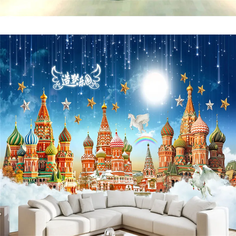 Custom Photo Wallpapers 3D Dream Castle Murals for Kids Wallpapers Starry Sky for Living Room Children Room Wall Papers Bedroom
Custom Photo Wallpapers 3D Dream Castle Murals for Kids Wallpapers Starry Sky for Living Room Children Room Wall Papers Bedroom