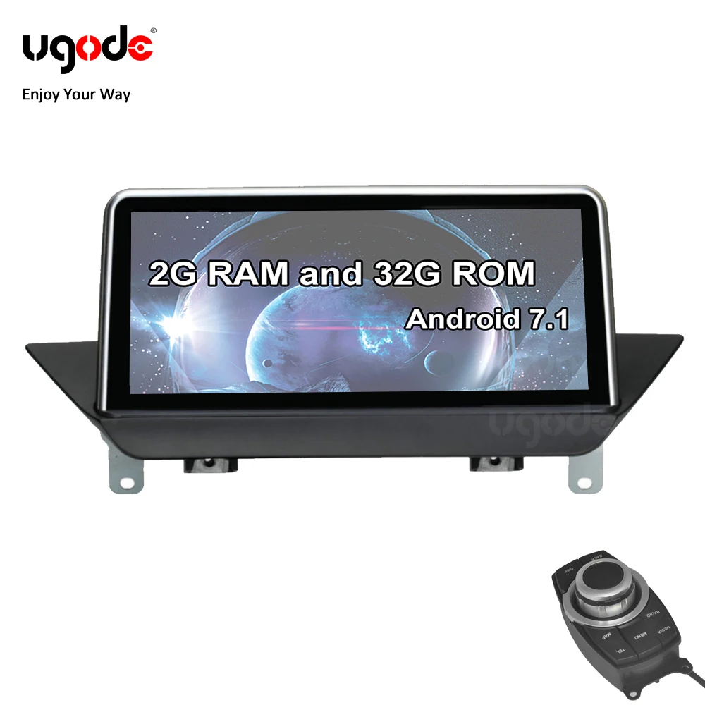 Ugode 10 25 "IPS экран Android 7 1 автомобильный Видео Стерео Авторадио GPS навигация