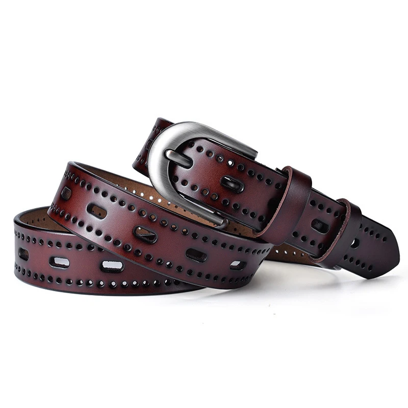 Fashion Hollow Genuine Leather Belt Women Without Drilling Luxury Jeans Belts Female Top Quality Straps Ceinture Femme
Fashion Hollow Genuine Leather Belt Women Without Drilling Luxury Jeans Belts Female Top Quality Straps Ceinture Femme