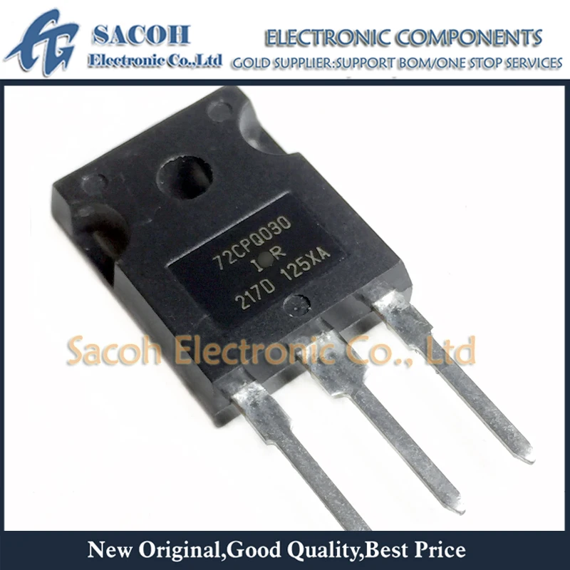 New Original 10PCS/Lot 72CPQ030PBF 72CPQ030 OR 52CPQ030 TO-247 70A 30V Schottky Rectifier
New Original 10PCS/Lot 72CPQ030PBF 72CPQ030 OR 52CPQ030 TO-247 70A 30V Schottky Rectifier