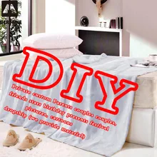 Microfine Big Size Custom Blanket Throw Personalized Bedspread Sherpa Fleece For Bed Sofa Dropshipping