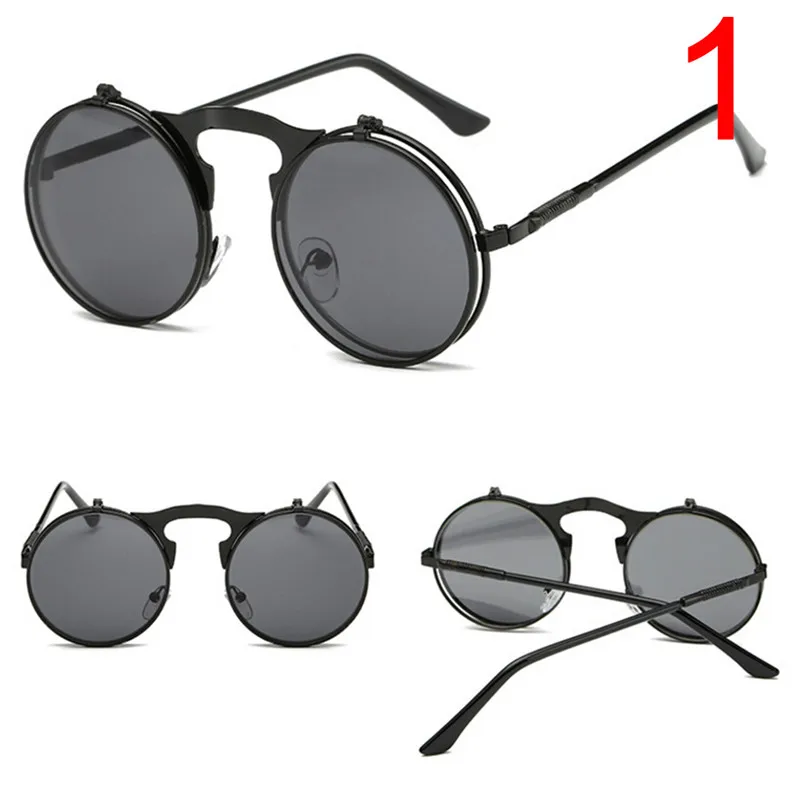 Retro Round Steampunk Flip Up Sunglass Women Mens Clip On Sunglasses Metal Punk Sun Glasses Male
Retro Round Steampunk Flip Up Sunglass Women Mens Clip On Sunglasses Metal Punk Sun Glasses Male