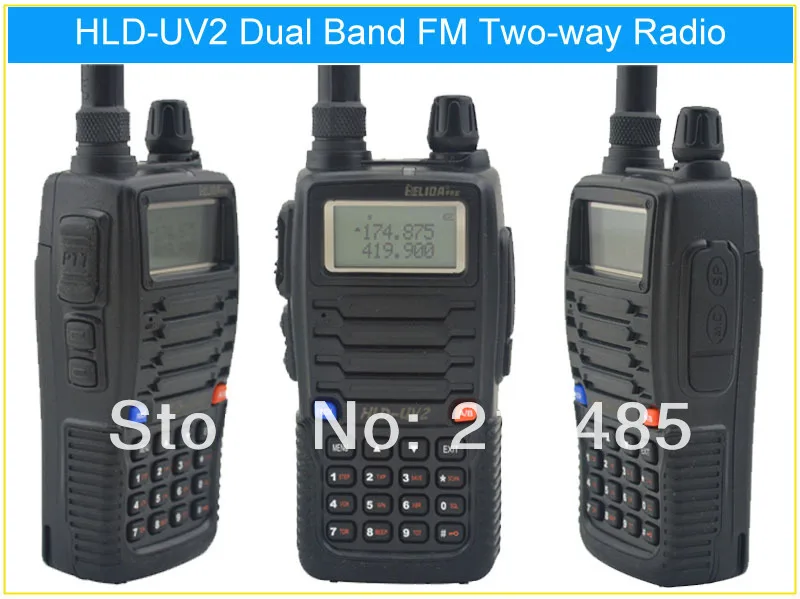 HELIDA HLD-UV2 136-174MHz & UHF400-480MHz Dual Band 5W/3W 128CH FM 65-108MHz Portable Two-way Radio
HELIDA HLD-UV2 136-174MHz & UHF400-480MHz Dual Band 5W/3W 128CH FM 65-108MHz Portable Two-way Radio