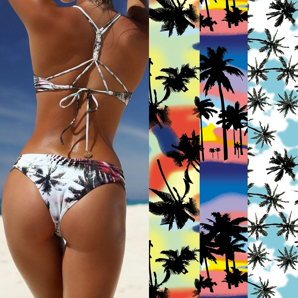 2019 ROSIELARS Coconut Palm Print Bandage Swimsuit Female Miami Style Hot Sale Swimwear Sexy Women Summer Low Waist Bikinis
2019 ROSIELARS Coconut Palm Print Bandage Swimsuit Female Miami Style Hot Sale Swimwear Sexy Women Summer Low Waist Bikinis