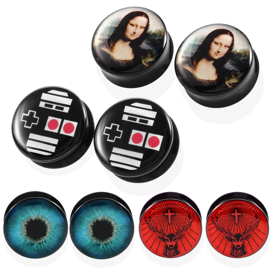 2Pcs/lot Acrylic Ear Flesh Tunnel Plugs Mona Lisa's Smile Piercings Earring Gauges Ear Expander Stretcher Jewelry 6mm-25mm
2Pcs/lot Acrylic Ear Flesh Tunnel Plugs Mona Lisa's Smile Piercings Earring Gauges Ear Expander Stretcher Jewelry 6mm-25mm