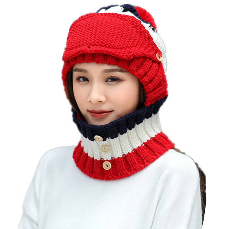 Новинка 2020 вязаный зимний плюшевый комплект из шапки и шарфа женские толстые