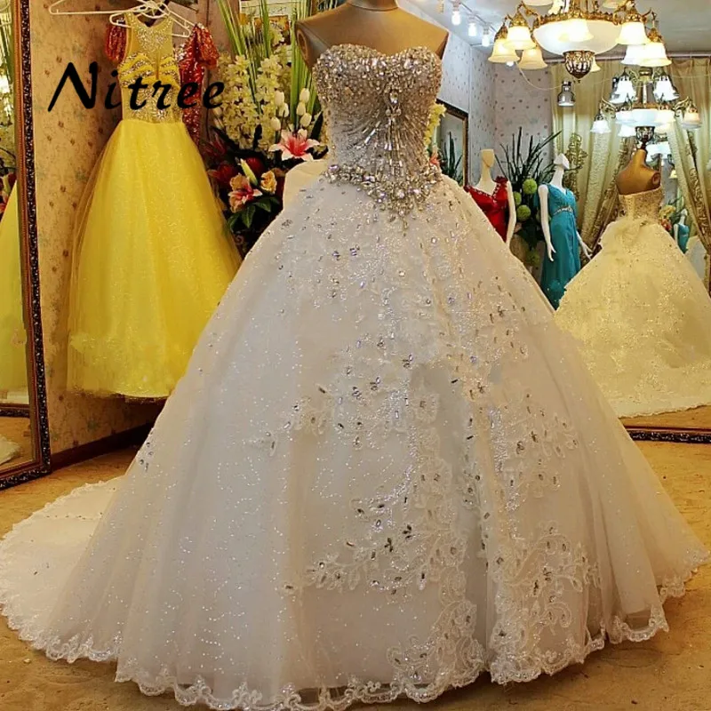 Vestido de noiva Luxury Lace Bride Wedding Dress High-grade Sweet Romantic Crystal Beaded Banquet Ball Gown Party Formal Dresses
Vestido de noiva Luxury Lace Bride Wedding Dress High-grade Sweet Romantic Crystal Beaded Banquet Ball Gown Party Formal Dresses